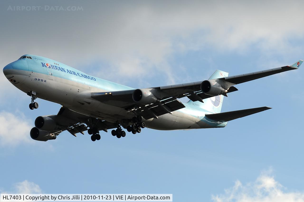 HL7403, 1998 Boeing 747-4B5F/SCD C/N 26408, Korean Air Cargo