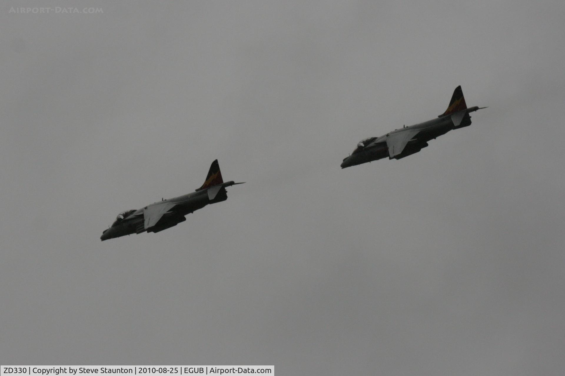 ZD330, British Aerospace Harrier GR.7 C/N P11, Taken at RAF Benson Families Day (in the pouring rain) August 2010.