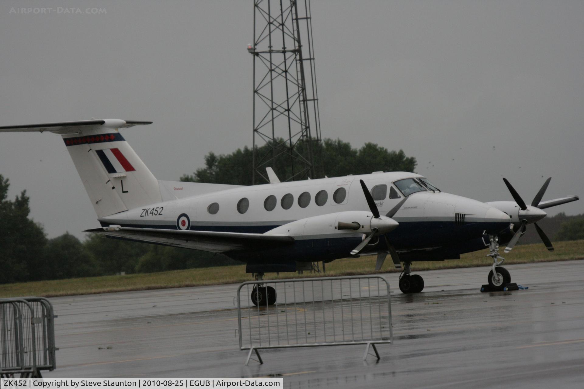 ZK452, 2003 Raytheon B200 King Air C/N BB-1832, Taken at RAF Benson Families Day (in the pouring rain) August 2010.