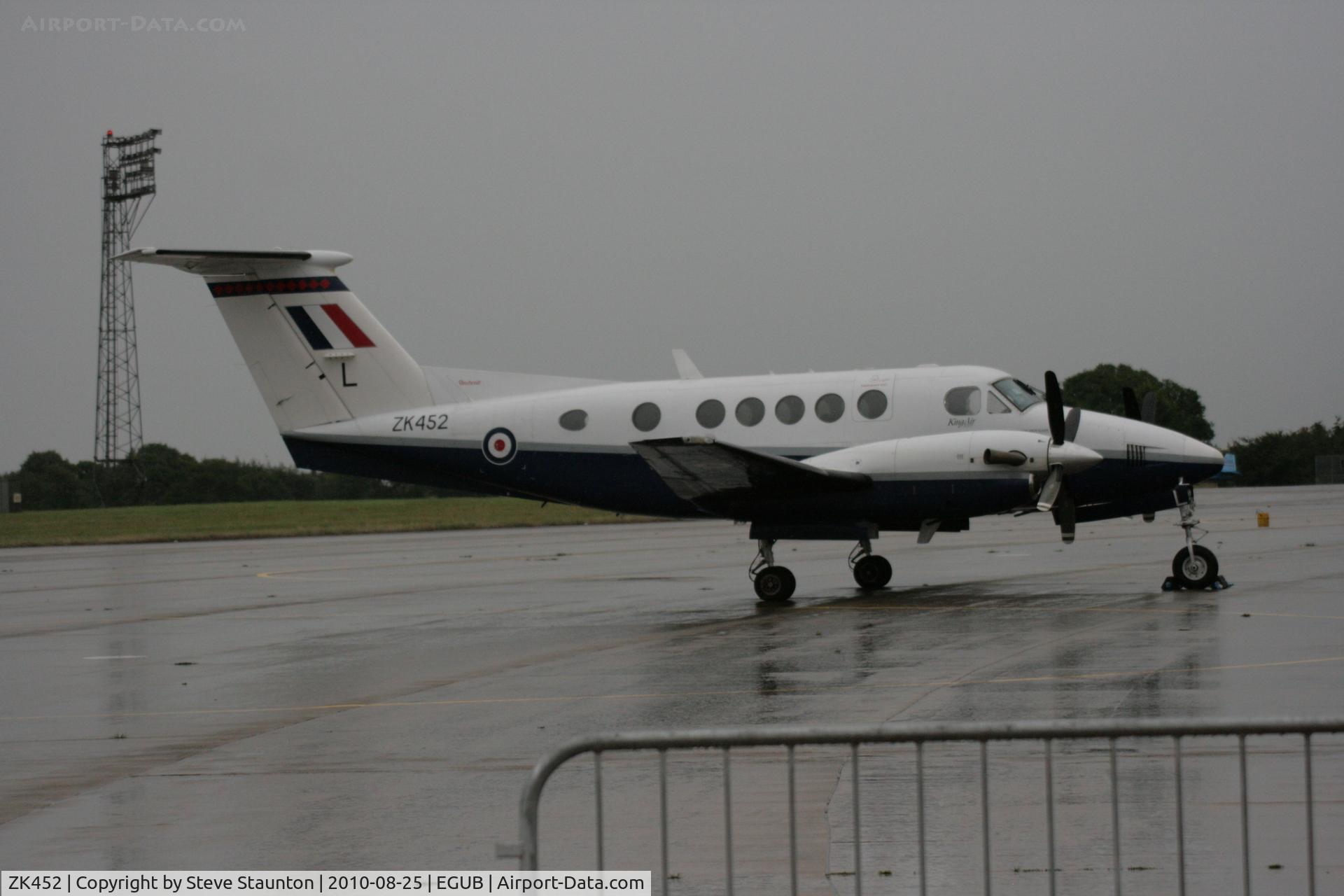 ZK452, 2003 Raytheon B200 King Air C/N BB-1832, Taken at RAF Benson Families Day (in the pouring rain) August 2010.