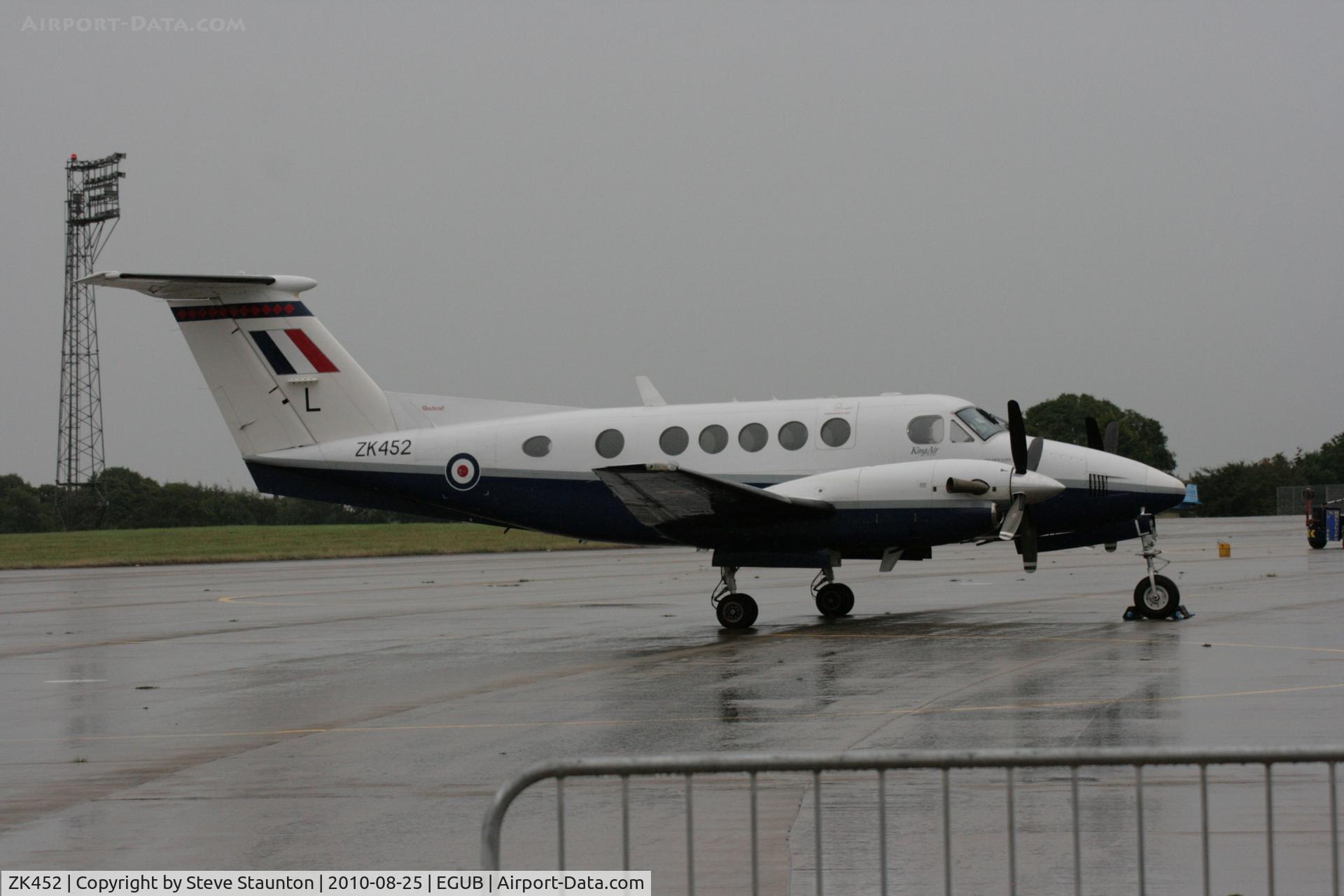 ZK452, 2003 Raytheon B200 King Air C/N BB-1832, Taken at RAF Benson Families Day (in the pouring rain) August 2010.