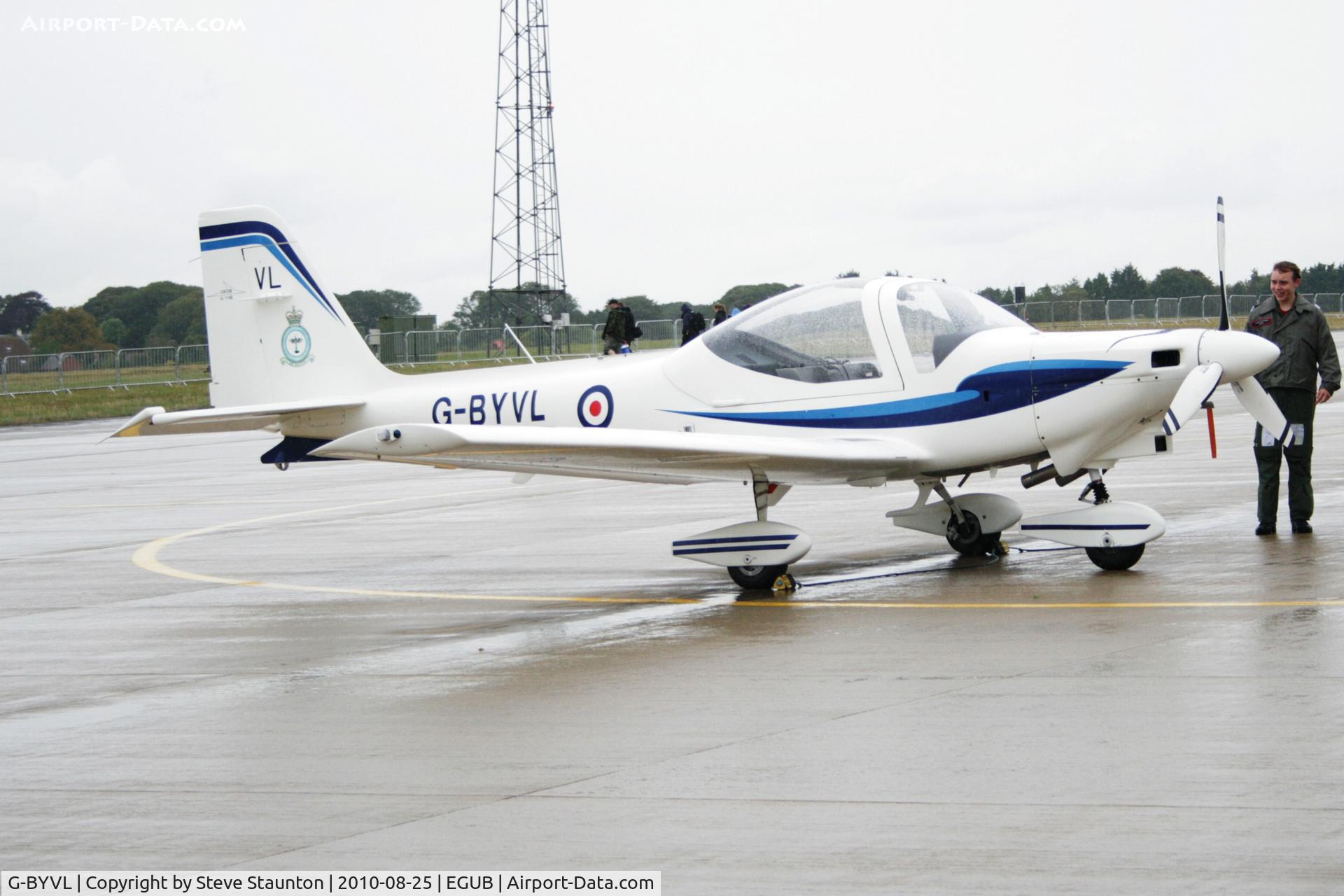 G-BYVL, 2000 Grob G-115E Tutor T1 C/N 82122/E, Taken at RAF Benson Families Day (in the pouring rain) August 2010.