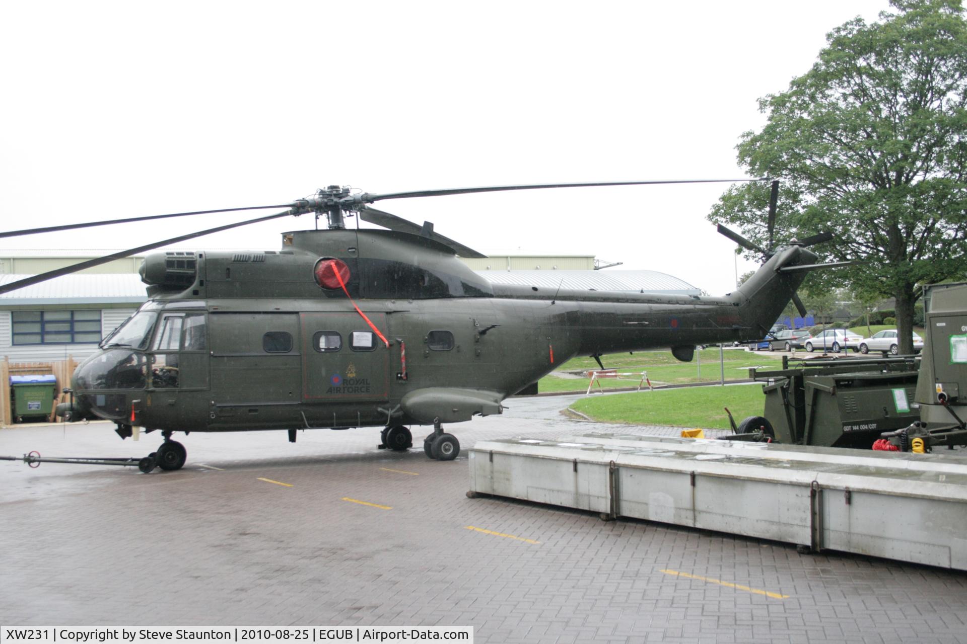 XW231, 1972 Westland Puma HC.1 C/N 1195, Taken at RAF Benson Families Day (in the pouring rain) August 2010.