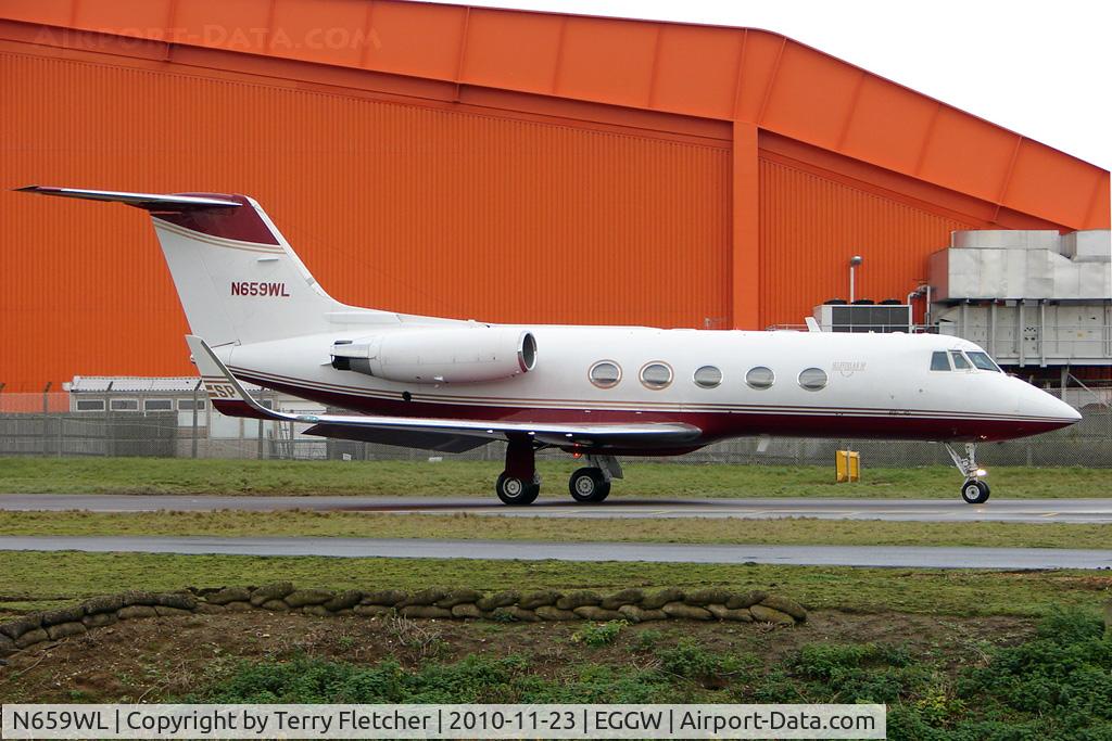N659WL, 1978 Grumman G-1159 Gulfstream II C/N 204, Air Test for Gulf 2 1978 Gulfstream Aerospace Corp G-1159, c/n: 204 at Luton