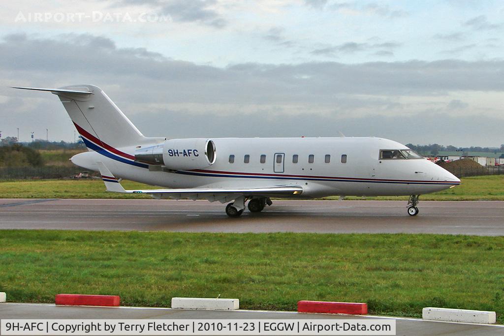 9H-AFC, 2007 Bombardier Challenger 605 (CL-600-2B16) C/N 5713, 2007 Bombardier CL-600-2B16, c/n: 5713 at Luton