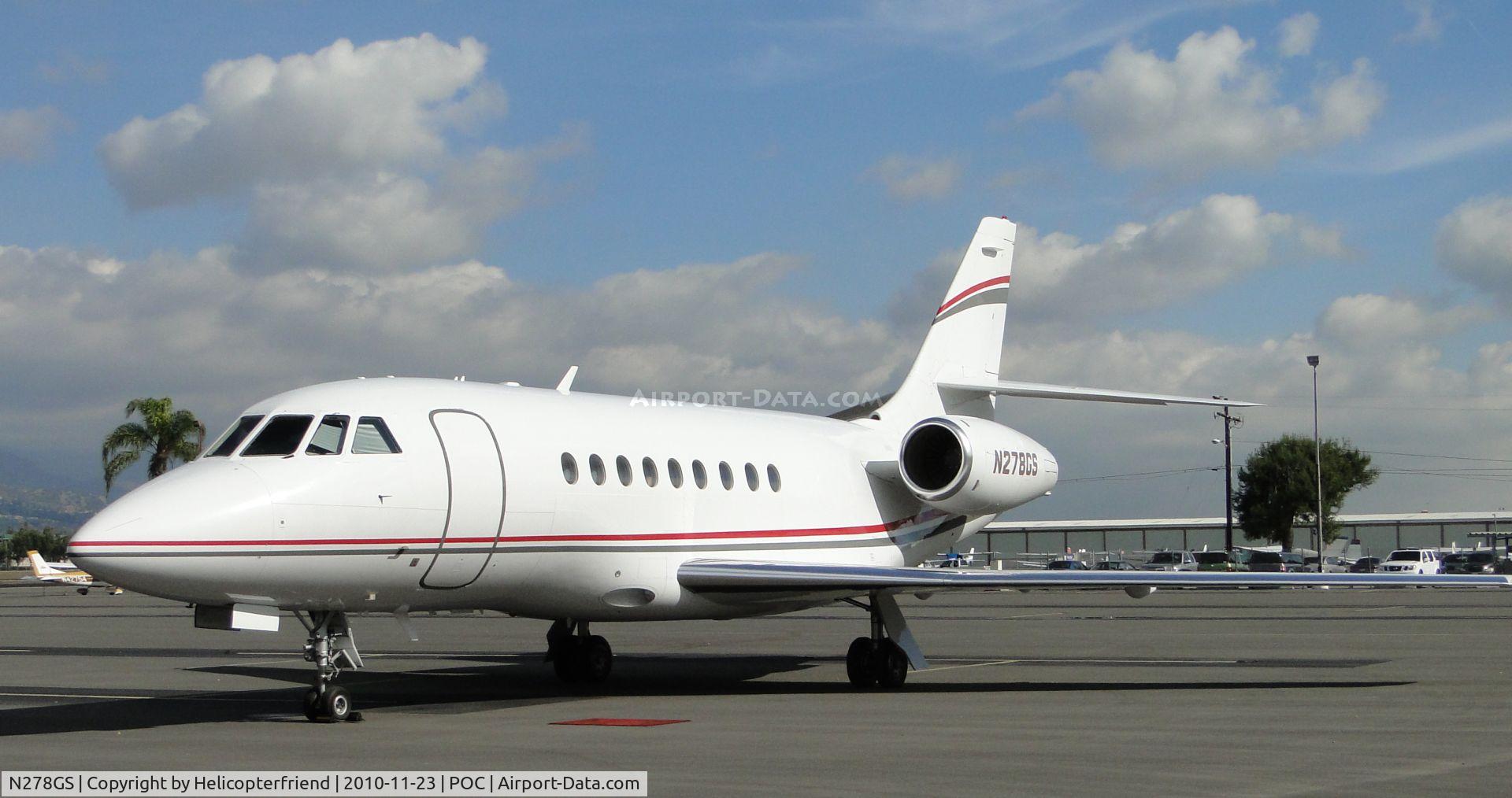 N278GS, 2002 Dassault Falcon 2000 C/N 193, Parked in transient parking