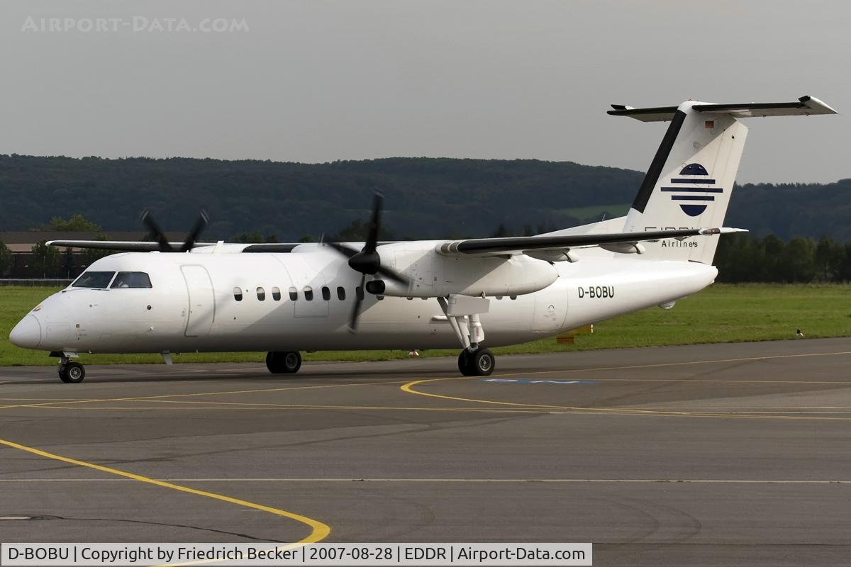 D-BOBU, 1991 De Havilland Canada DHC-8-311 Dash 8 C/N 252, taxying to the gate