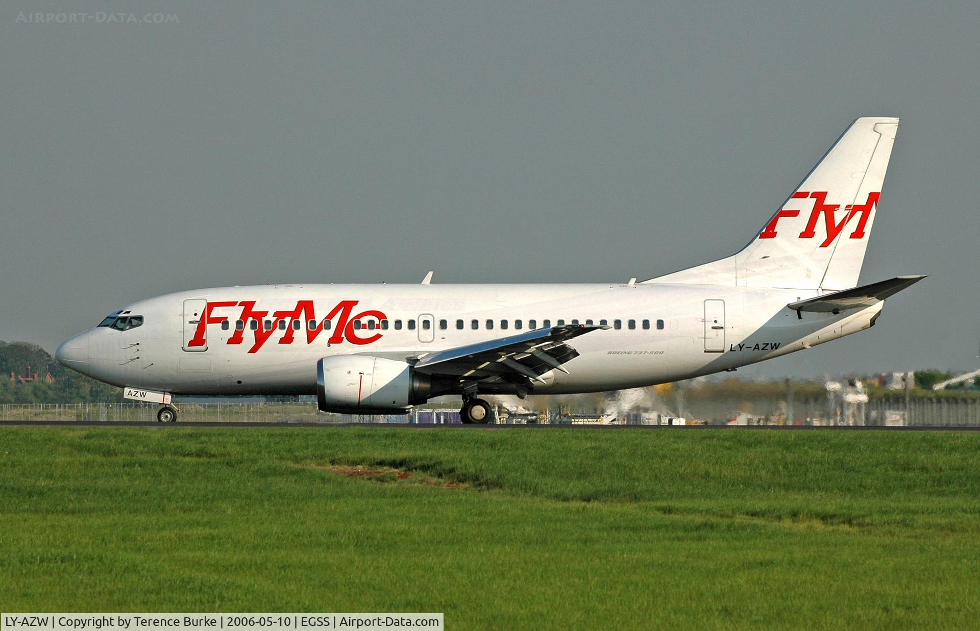 LY-AZW, 1996 Boeing 737-58Q C/N 27629, Stansted, May 2006