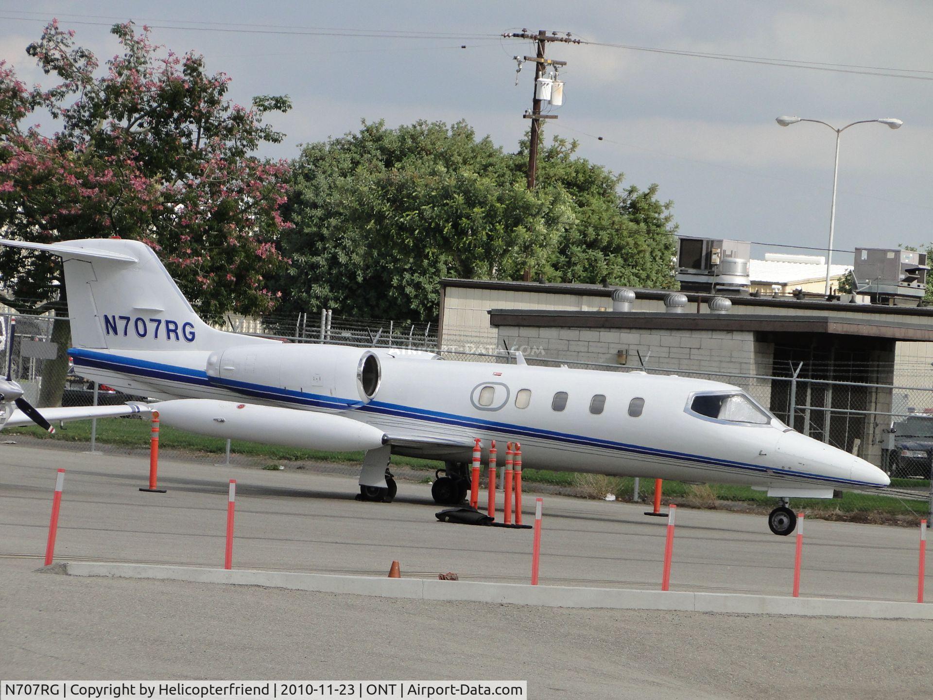 N707RG, 1978 Gates Learjet 35A C/N 35-169, Shaded and parked on southside