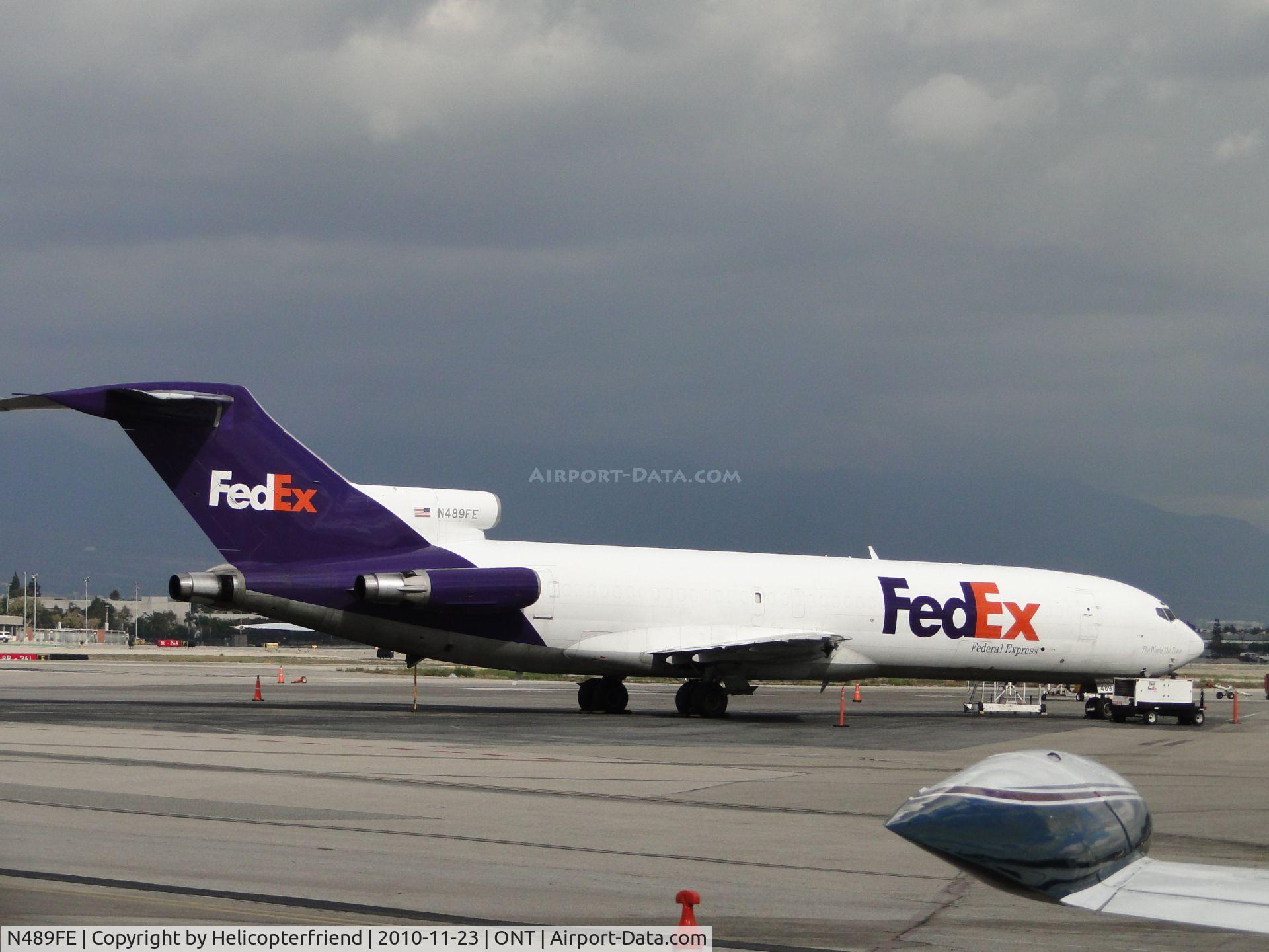 N489FE, 1979 Boeing 727-227F C/N 21492, Parked east of Fed Ex building