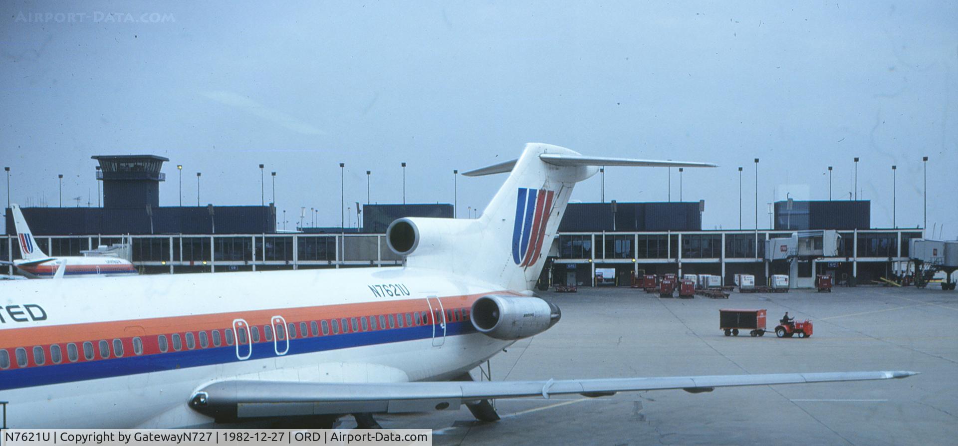 N7621U, Boeing 727-222 C/N 19538, Delivered in 1968.