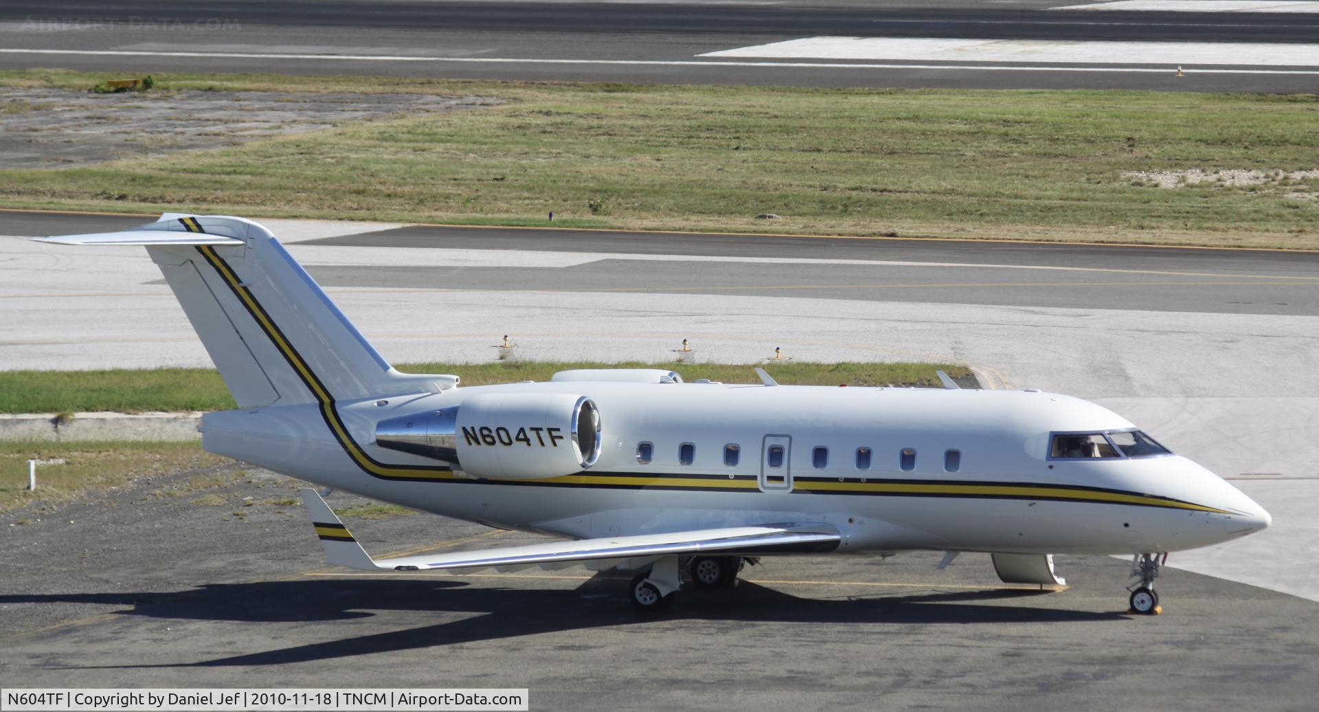 N604TF, 2006 Bombardier Challenger 604 (CL-600-2B16) C/N 5655, N604TF park at the cargo ramp