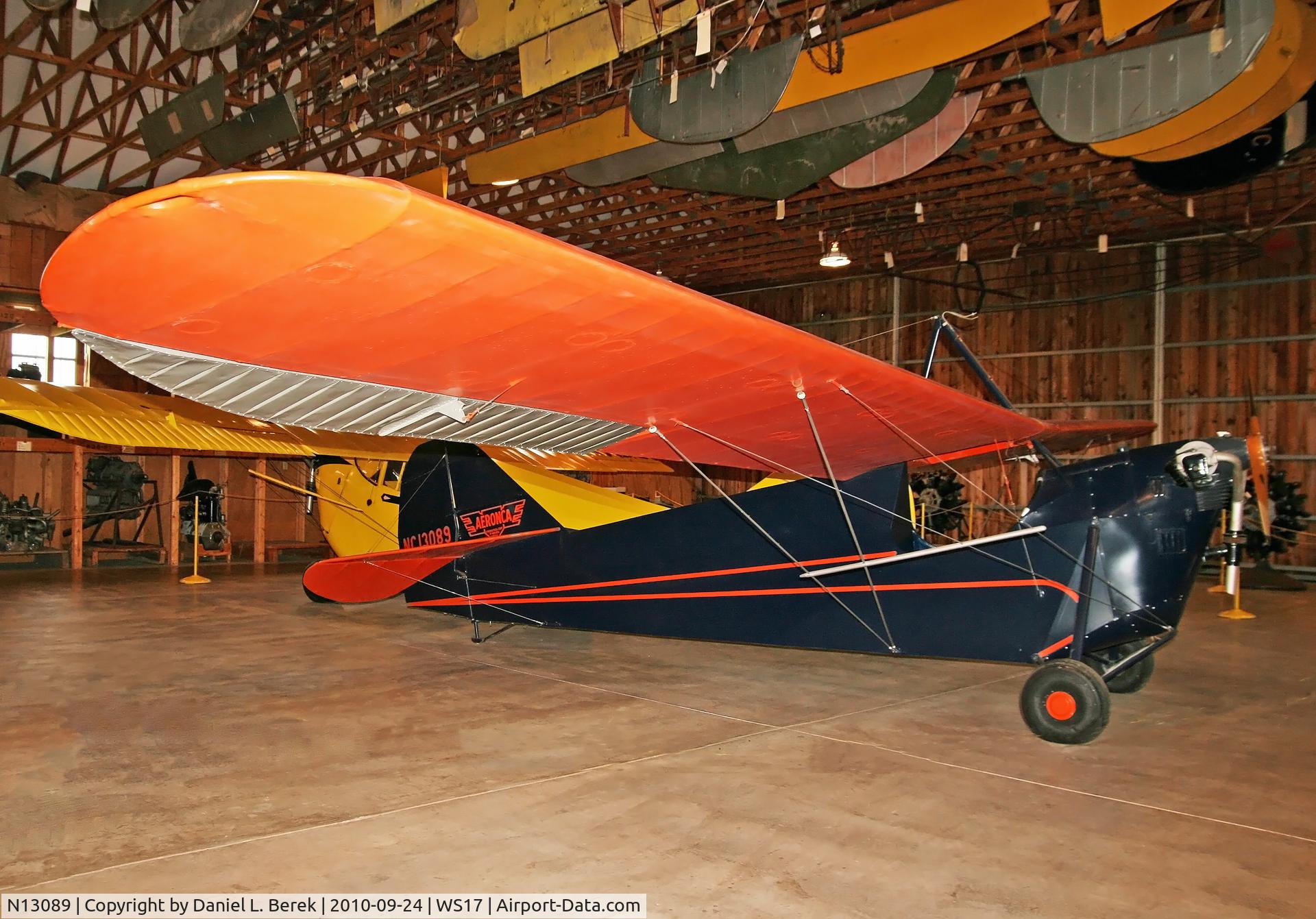 N13089, 1933 Aeronca C-2 C/N A-253, In the 1930s, this little aircraft set many records; it is one of only two of the type remaining.