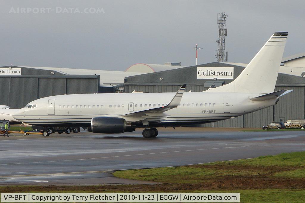 VP-BFT, 2007 Boeing 737-7JB BBJ C/N 36714/2340, Executive 2007 Boeing 737-7JB (BBJ), c/n: 36714/2340 at Luton