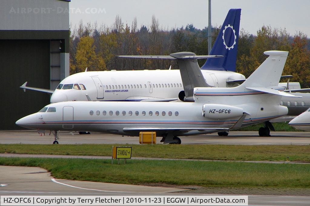 HZ-OFC6, 2010 Dassault Falcon 7X C/N 092, 2010 Dassault Falcon 7X, c/n: 092 at Luton