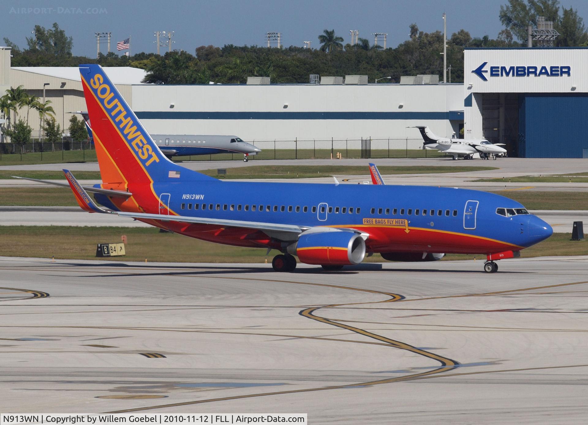 N913WN, 2008 Boeing 737-7H4 C/N 29840, Arrival on Frt. Lauderdale Airport(FLL)
