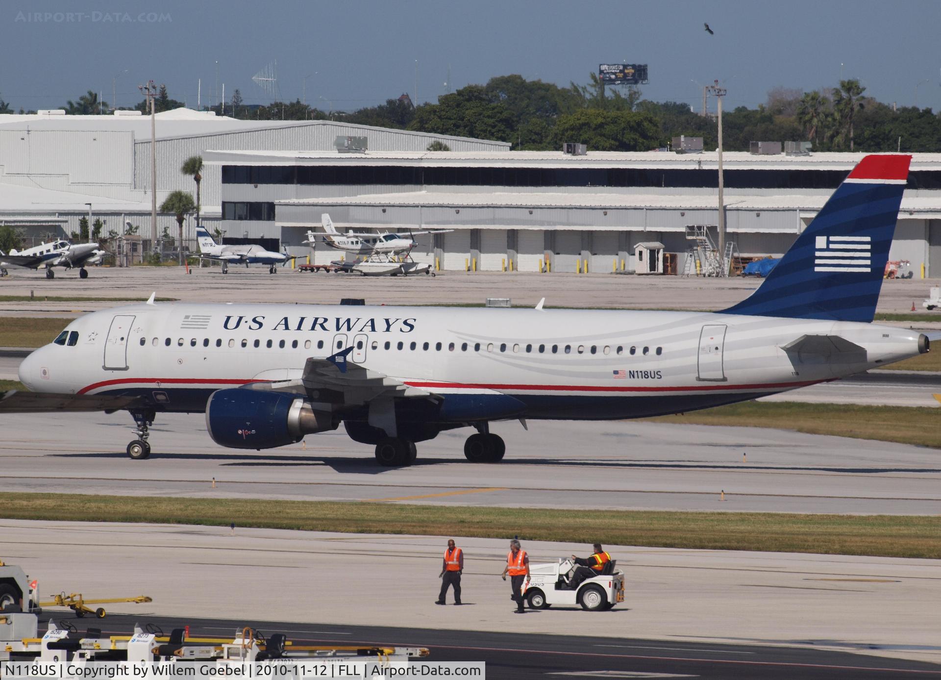 N118US, 2000 Airbus A320-214 C/N 1264, Arrival on Frt. Lauderdale Airport(FLL)