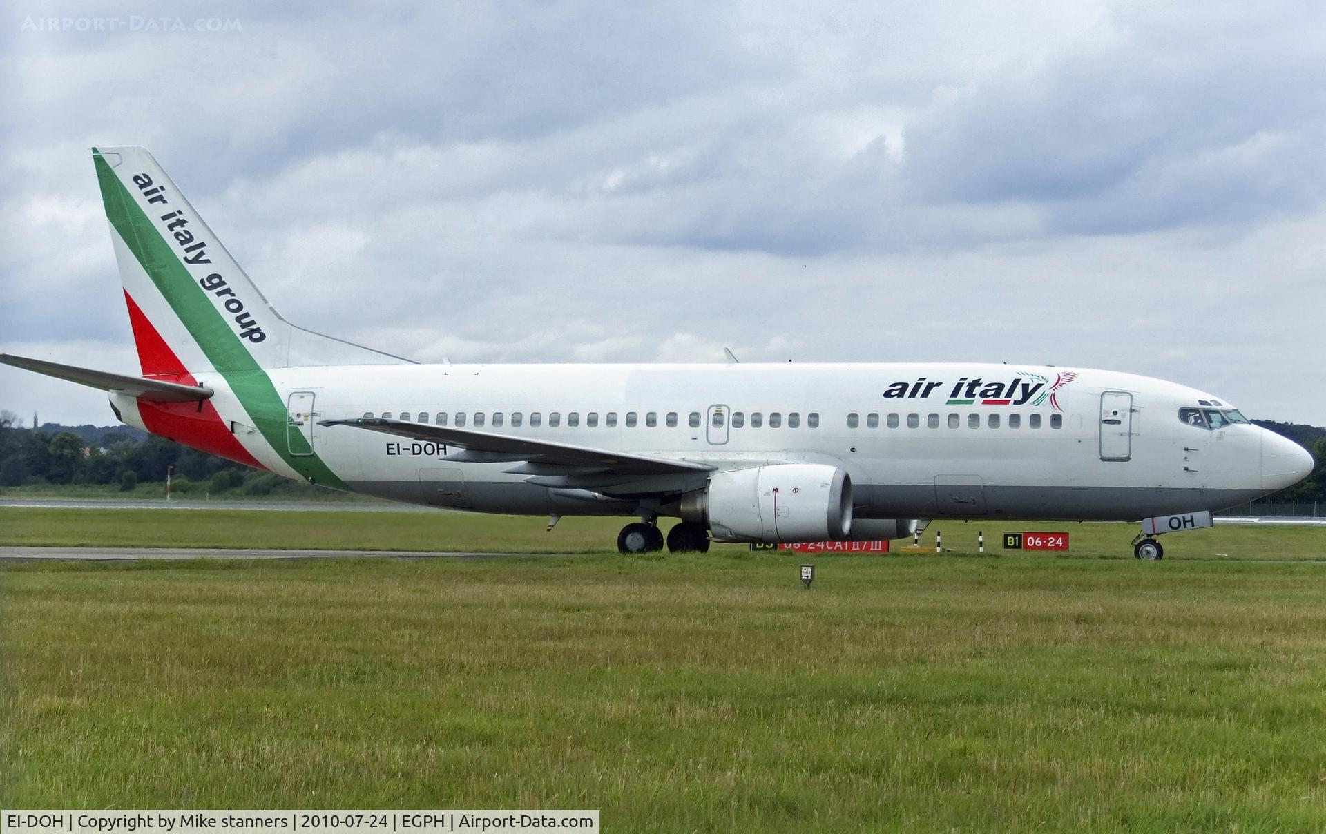 EI-DOH, 1997 Boeing 737-31S C/N 29056, Air italy B737-300 Arrives at EDI