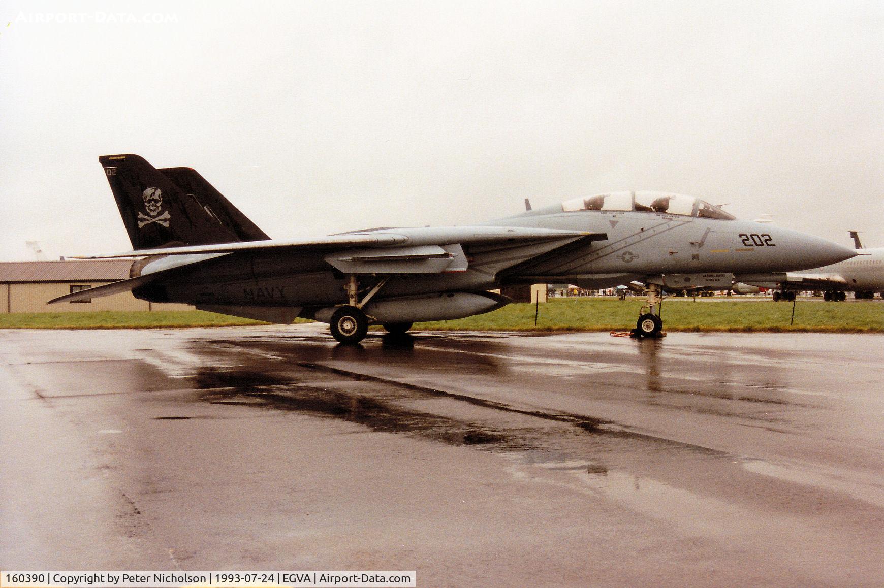 160390, Grumman F-14A Tomcat C/N 246, F-14A Tomcat of Fighter Squadron VF-84 on display at the 1993 Intnl Air Tattoo at RAF Fairford.