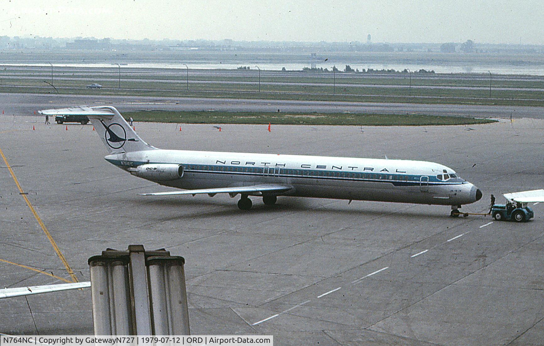 N764NC, 1976 Douglas DC-9-51 C/N 47717, Taken from an observation deck at O'Hare, long since closed to the public.