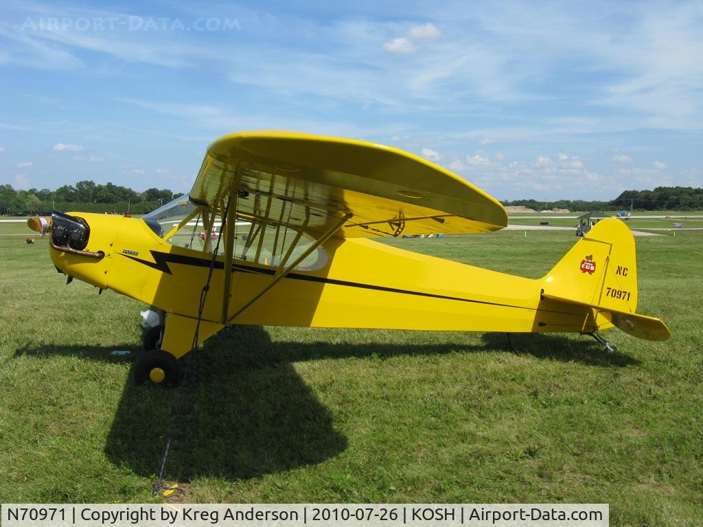 N70971, Piper J3C-65 Cub Cub C/N 18001, EAA AirVenture 2010