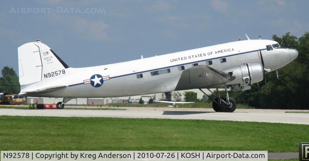 N92578, 1943 Douglas DC3C 1830-94 C/N 9028, EAA AirVenture 2010