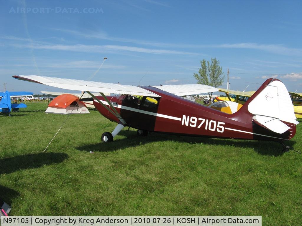 N97105, 1946 Stinson 108-1 Voyager C/N 108-1105, EAA AirVenture 2010