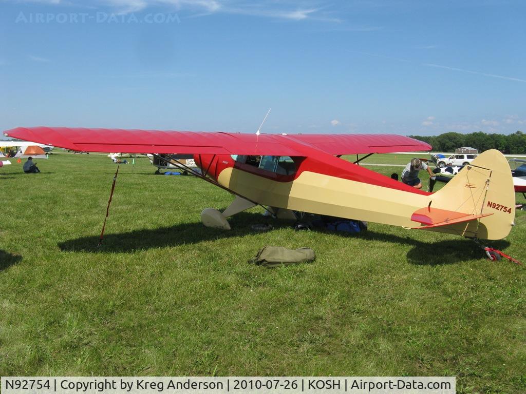 N92754, 1946 Piper PA-12 Super Cruiser C/N 12-195, EAA AirVenture 2010