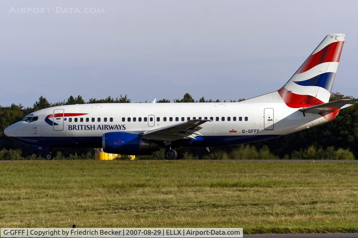 G-GFFF, 1990 Boeing 737-53A C/N 24754, departure via RW06