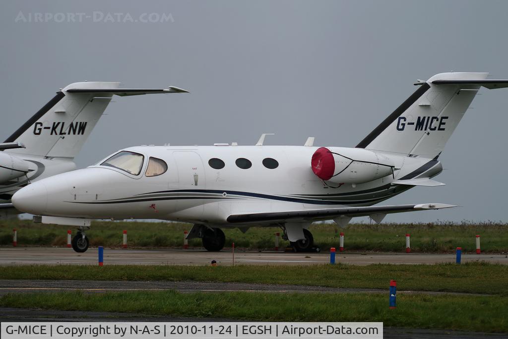 G-MICE, 2009 Cessna 510 Citation Mustang Citation Mustang C/N 510-0156, Visiting Mustang, Reg'd to a Cyprus owner!