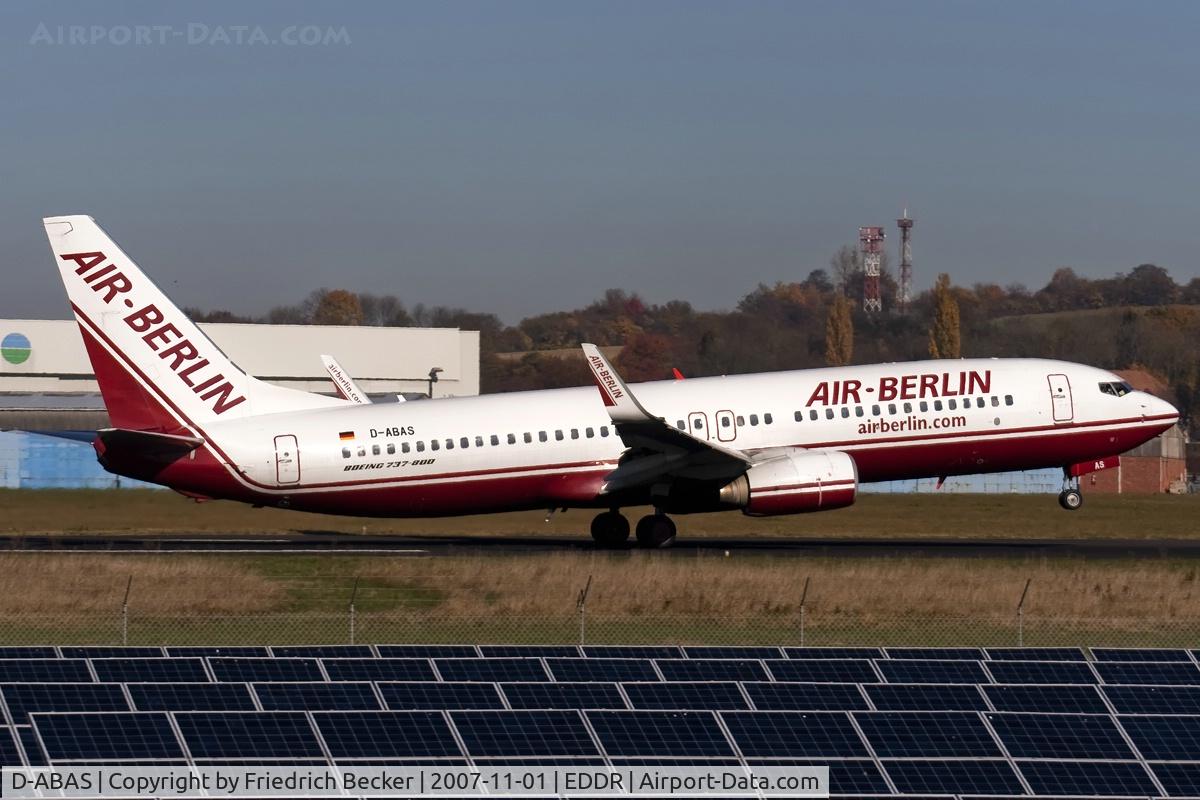 D-ABAS, 1999 Boeing 737-86J C/N 28073, departure via RW09