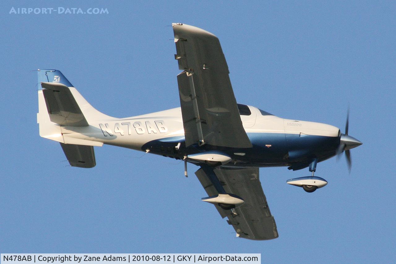 N478AB, 2009 Cessna LC41-550FG C/N 411130, Arriving at Arlington Municipal Airport - Arlington, TX