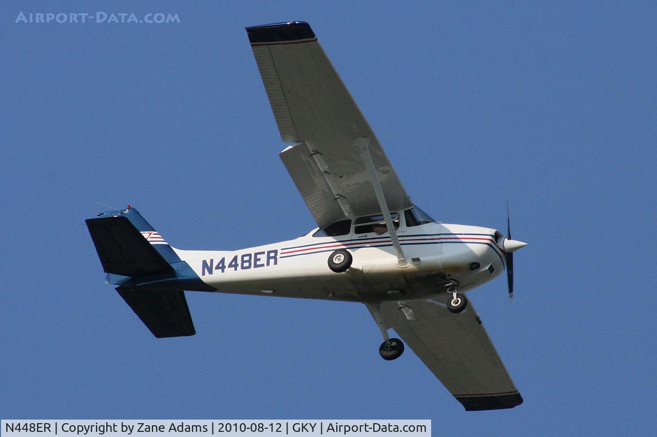 N448ER, 1998 Cessna 172R C/N 17280610, ATP 172 Arriving at Arlington Municipal Airport - Arlington, TX