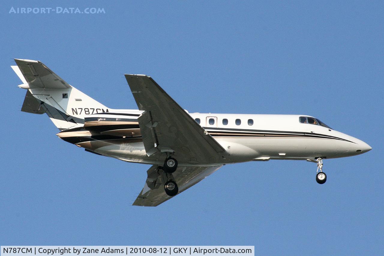 N787CM, 1994 Raytheon Hawker 800 C/N 258271, Arriving at Arlington Municipal Airport - Arlington, TX