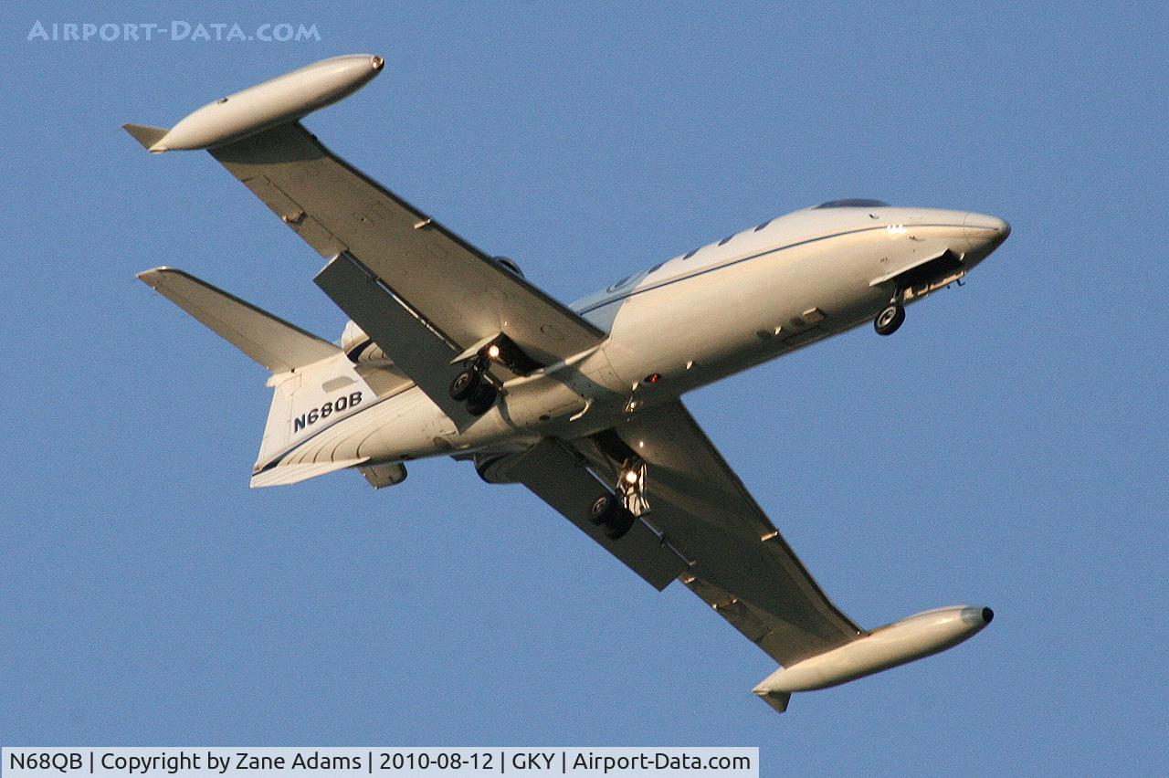 N68QB, 1976 Gates Learjet 35A C/N 079, Arriving at Arlington Municipal Airport - Arlington, TX