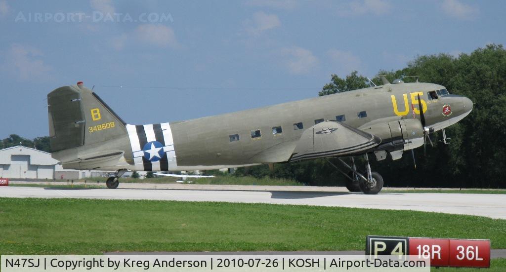 N47SJ, 1943 Douglas DC3C-R (C-47B-5-DK) C/N 14423, EAA AirVenture 2010