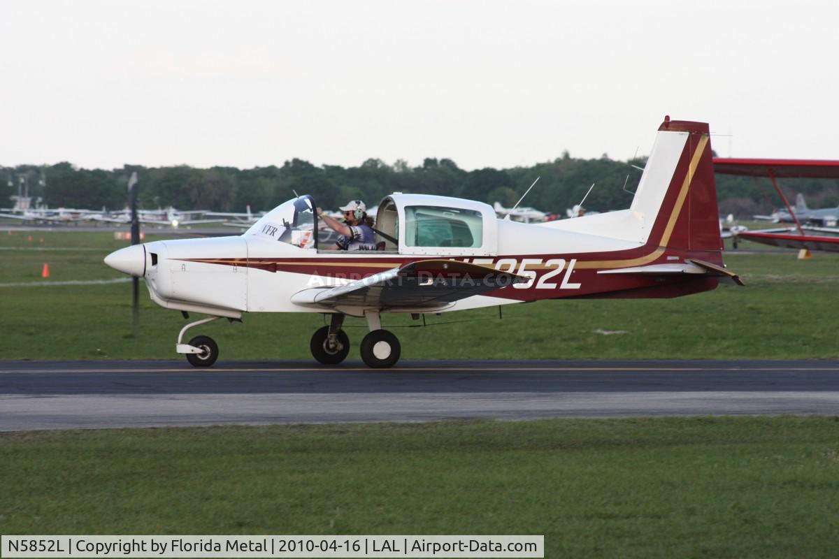 N5852L, 1972 American AA-5 C/N AA5-0052, AA-5