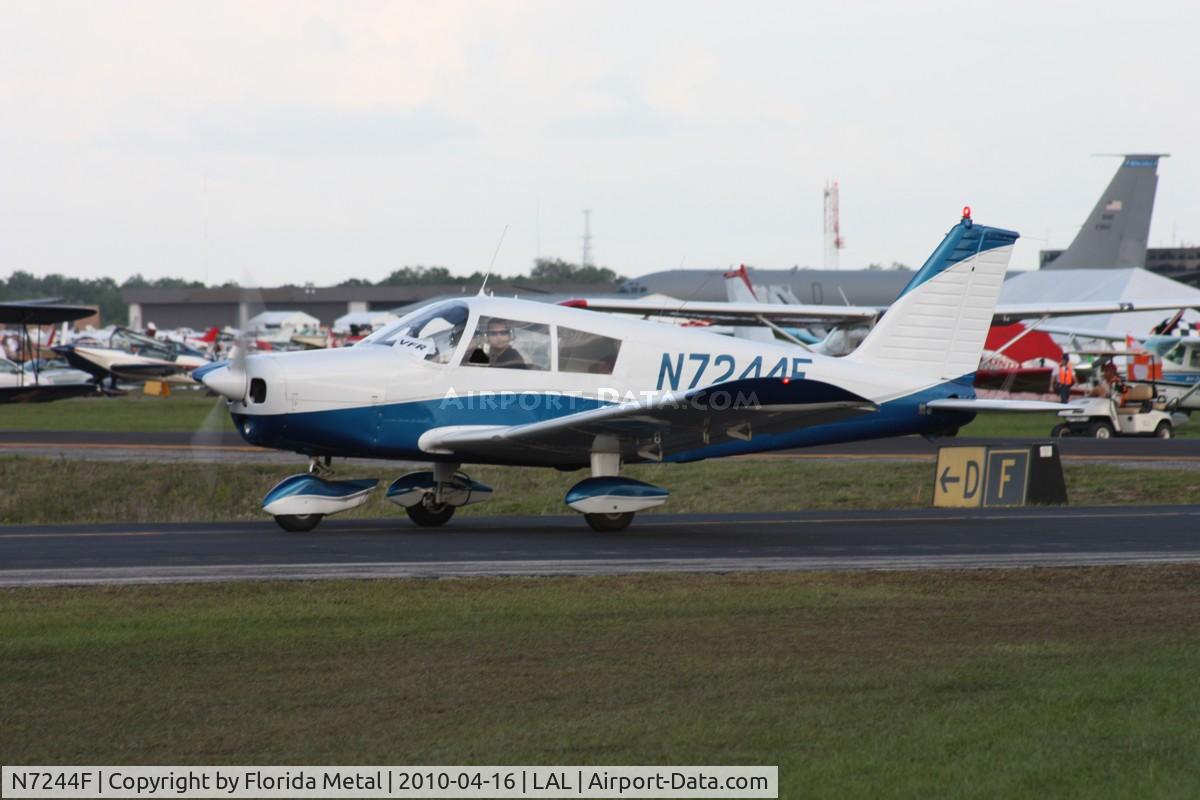 N7244F, 1968 Piper PA-28-140 Cherokee C/N 28-25160, PA-28-140