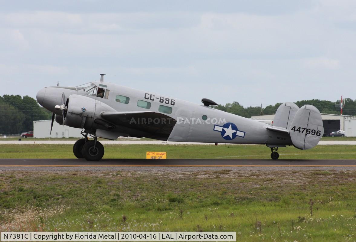N7381C, 1944 Beech C18S C/N 8104, C-45