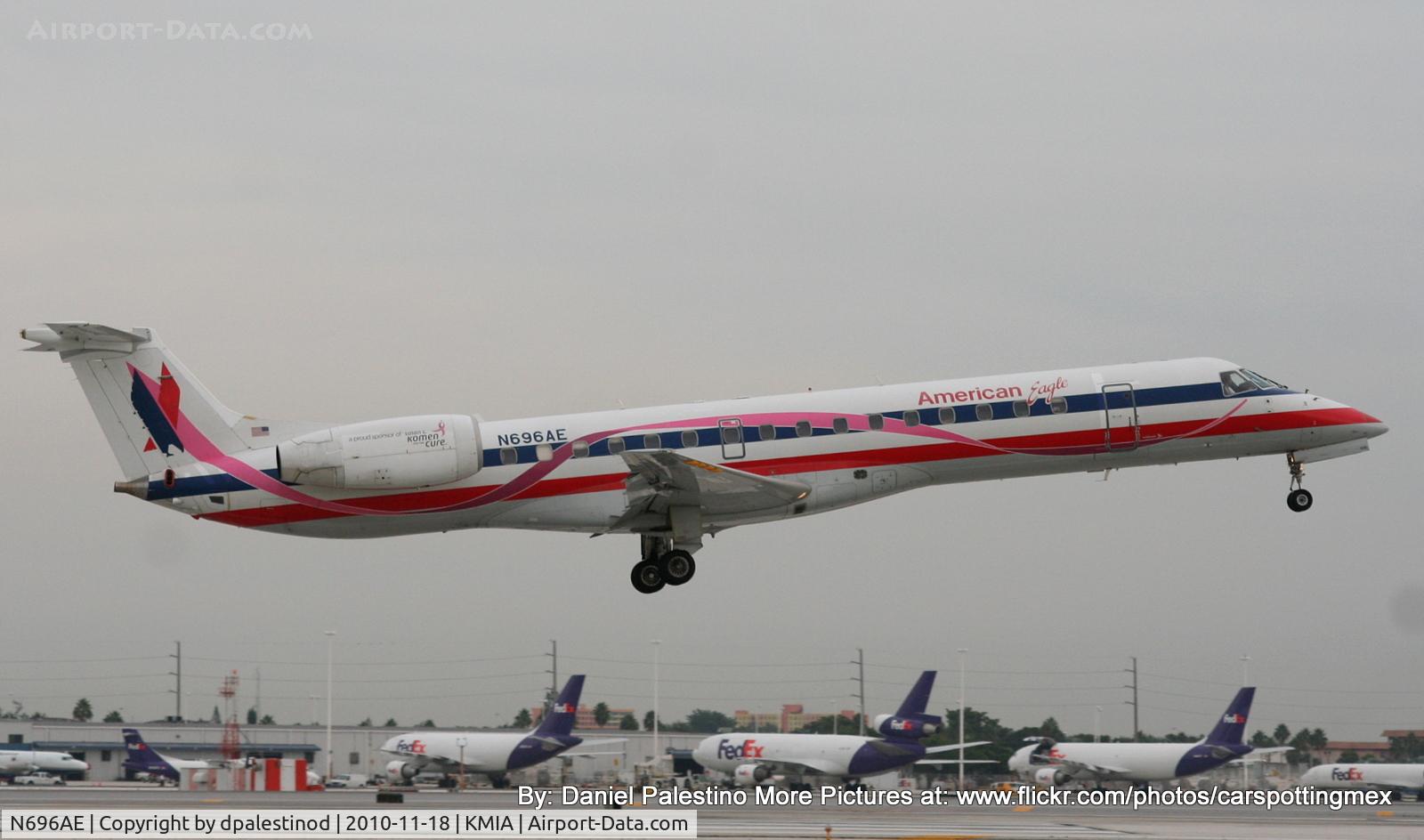 N696AE, 2004 Embraer ERJ-145LR (EMB-145LR) C/N 14500874, American Eagle E145! :D