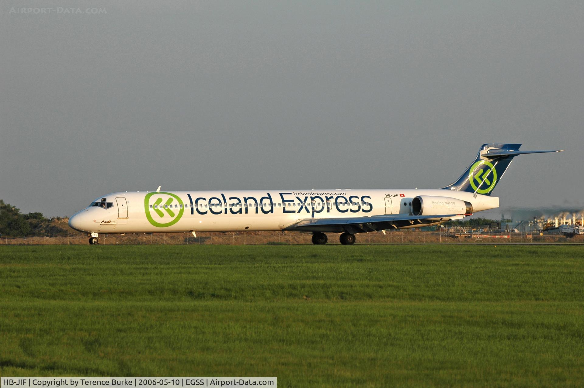 HB-JIF, 1998 McDonnell Douglas MD-90-30 (JAA) C/N 53462, Stansted May 2006