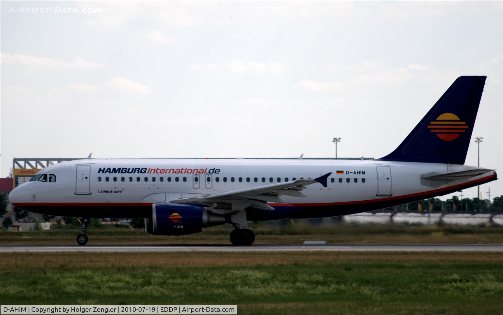 D-AHIM, 2009 Airbus A319-112 C/N 3818, In remembrance of a lost airline. Hamburg International has stopped all flightsin October 2010.