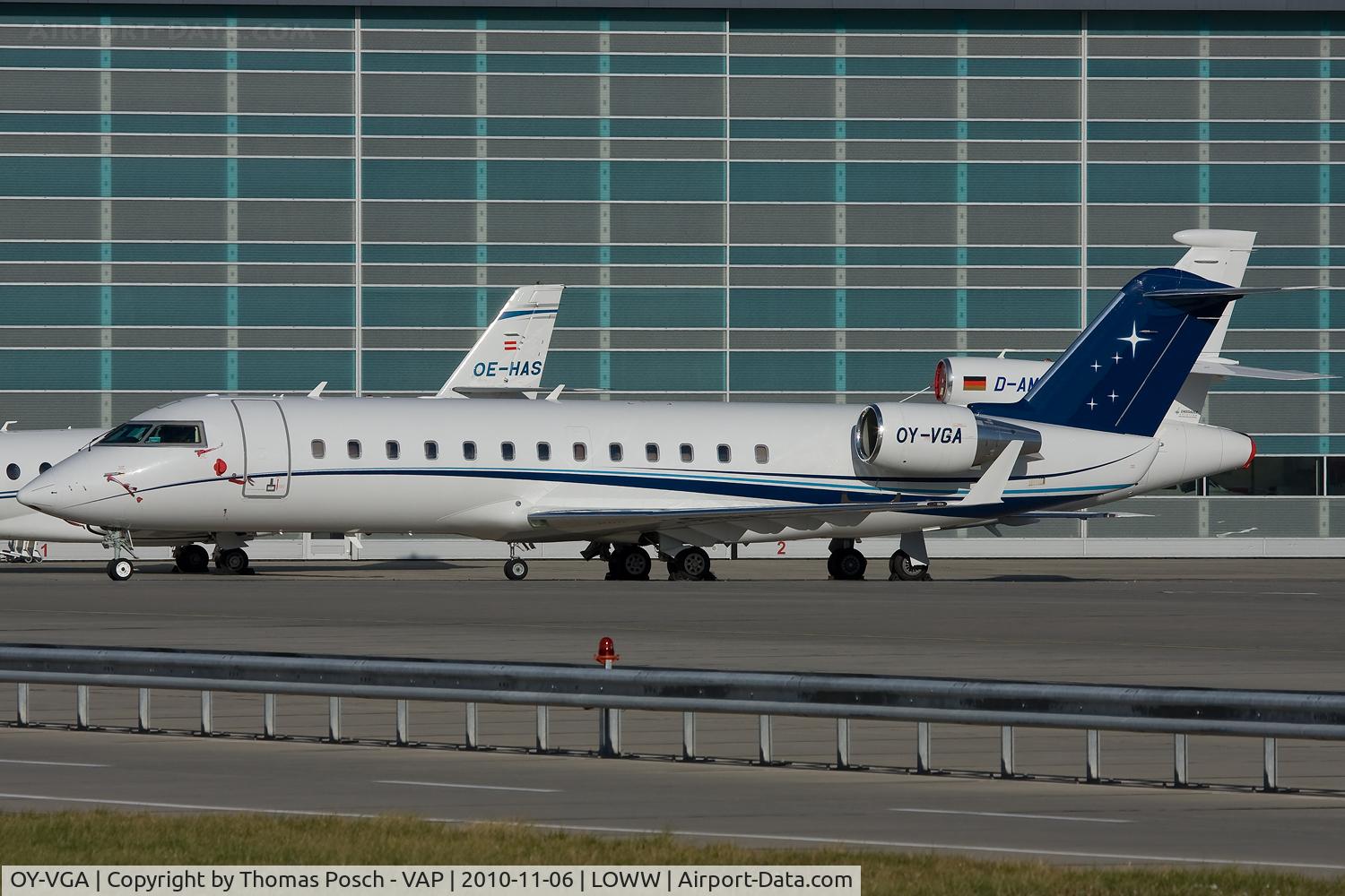 OY-VGA, 2007 Bombardier Challenger 850 (CL-600-2B19) C/N 8077, Execujet Scandinavia