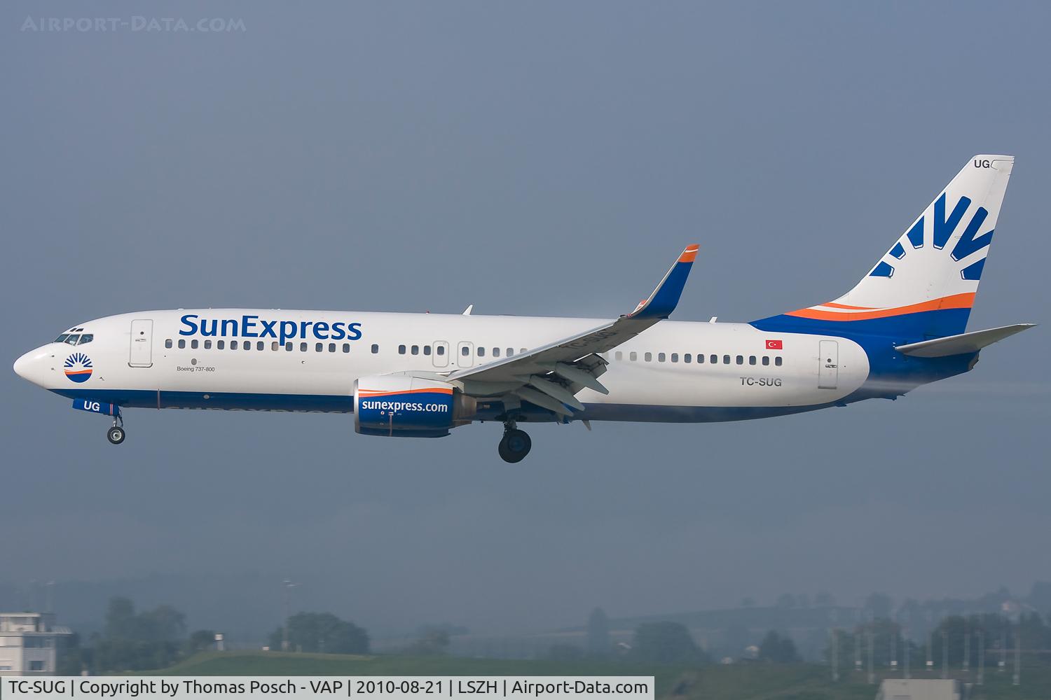TC-SUG, 2002 Boeing 737-8CX C/N 32365, Sun Express