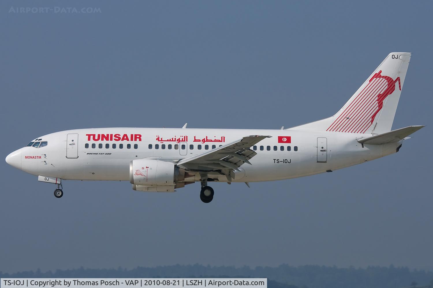 TS-IOJ, 1995 Boeing 737-5H3 C/N 27912, Tunisair