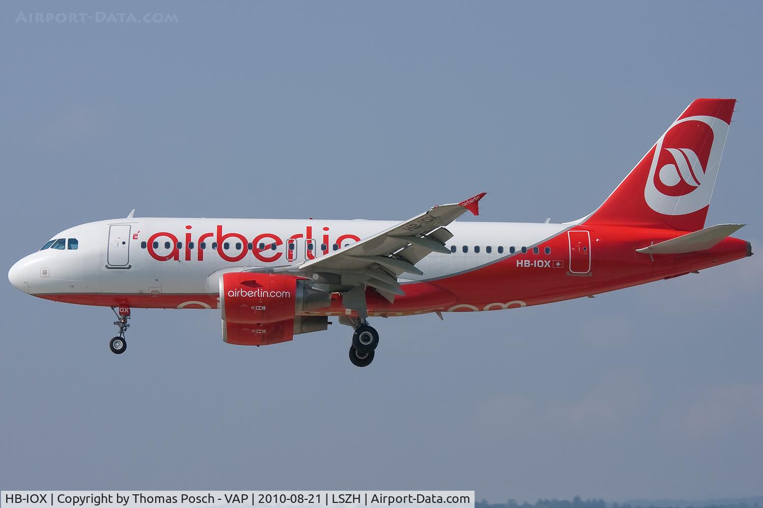 HB-IOX, 2008 Airbus A319-112 C/N 3604, Air Berlin