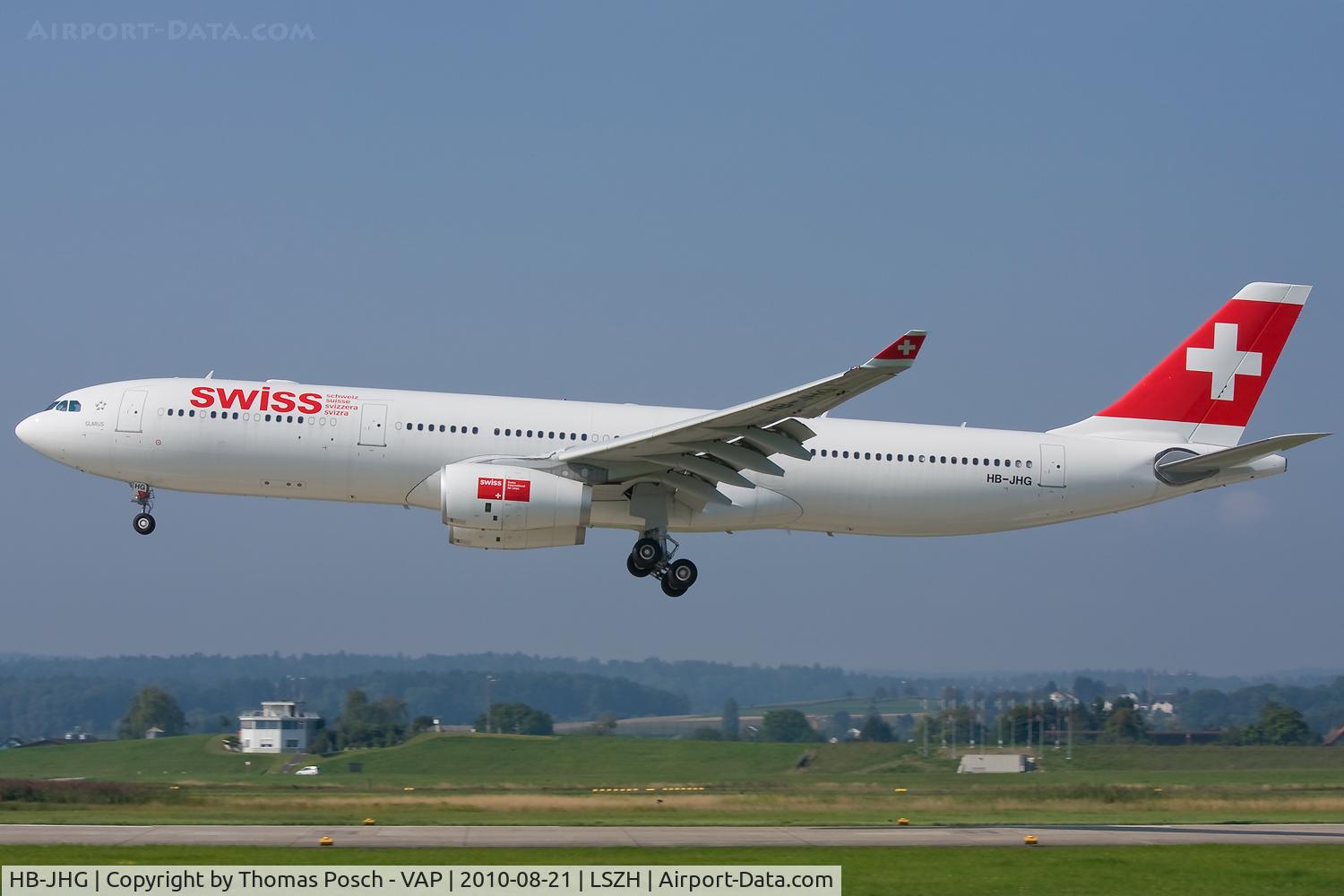 HB-JHG, 2010 Airbus A330-343X C/N 1101, Swiss International Airlines