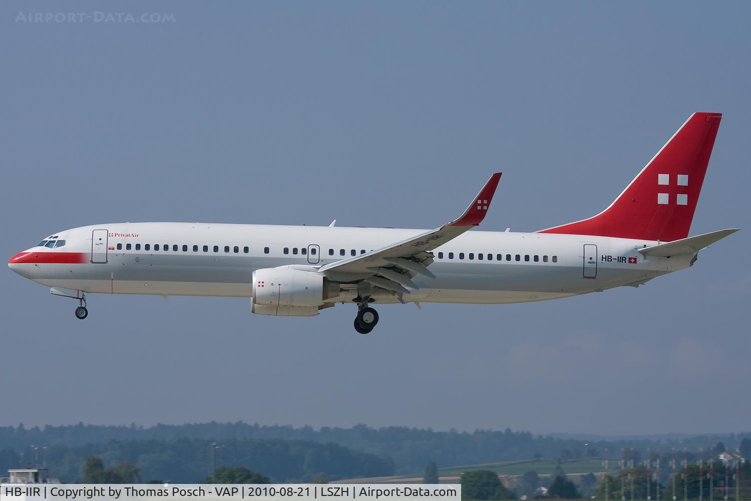 HB-IIR, 2004 Boeing 737-86Q C/N 30295, Privatair