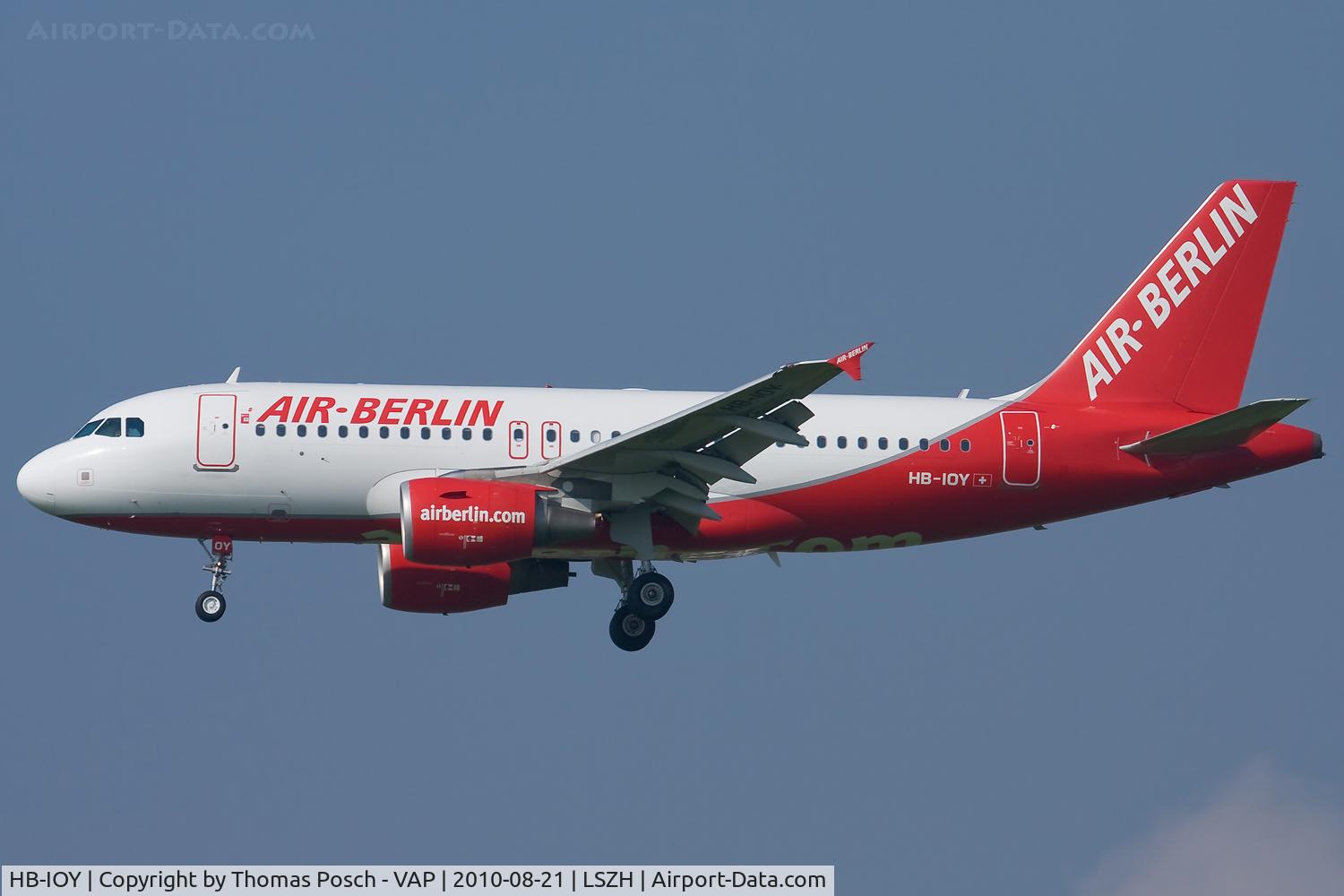 HB-IOY, 2007 Airbus A319-111 C/N 3202, Air Berlin