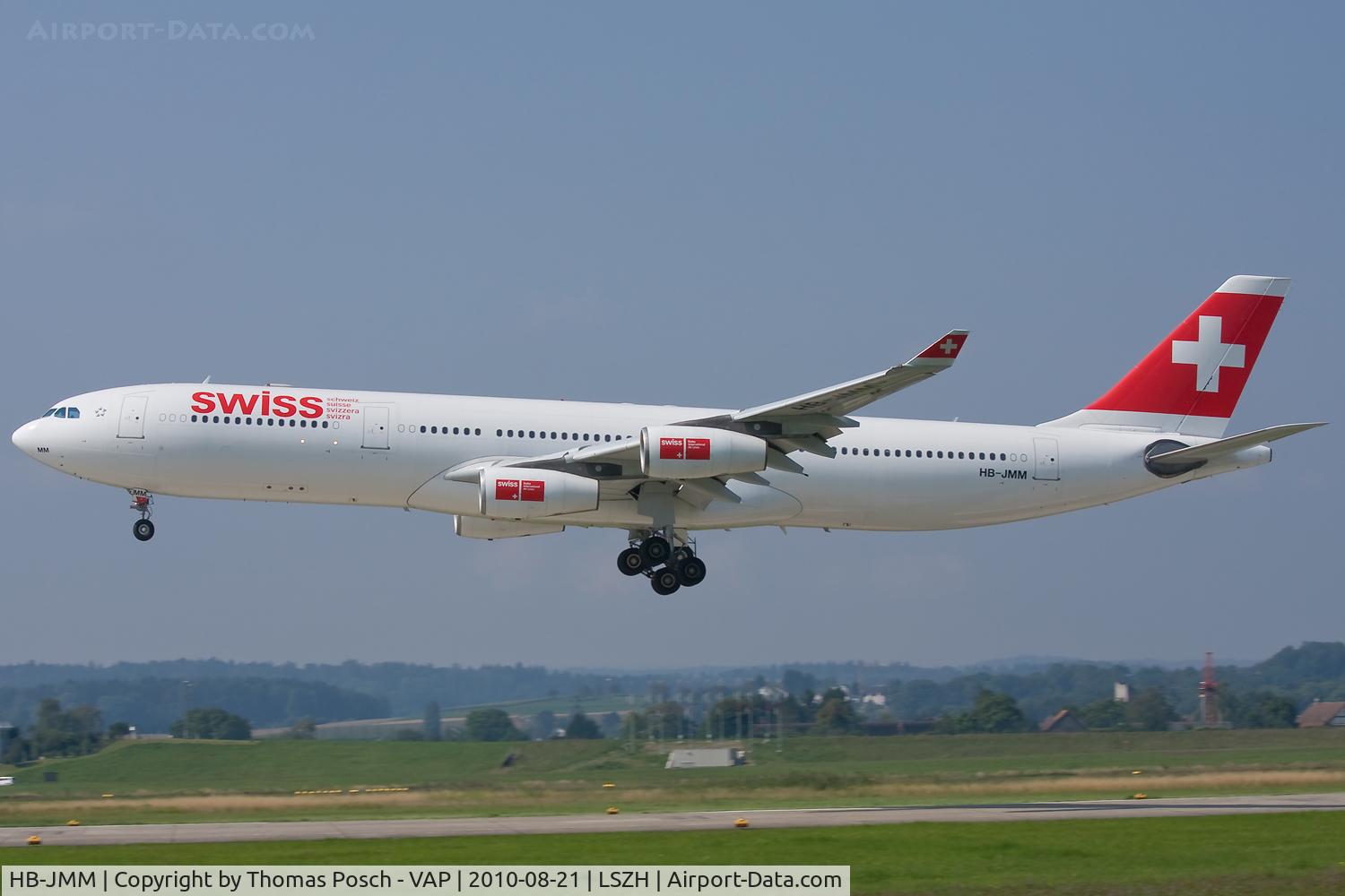 HB-JMM, 1996 Airbus A340-313 C/N 154, Swiss International Airlines